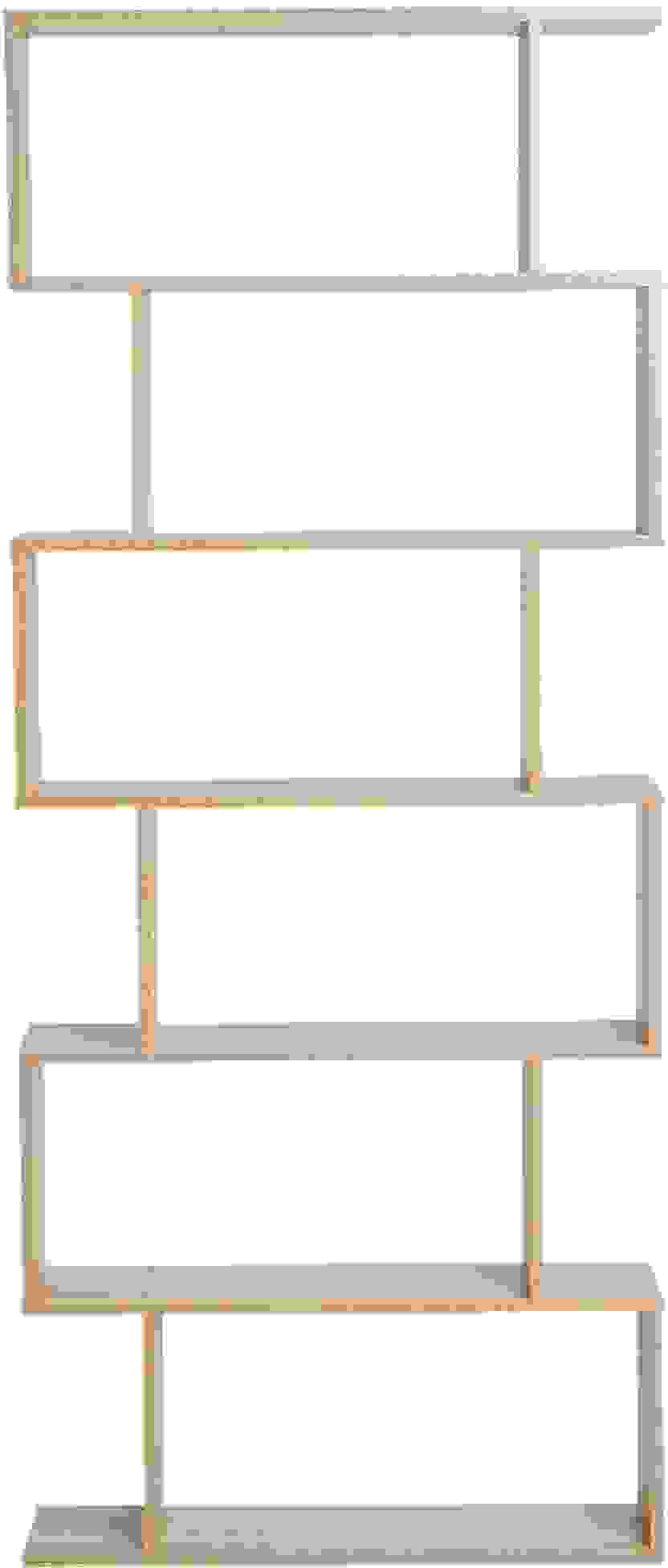 HOMdotCOM Bücherregal mit 6 Fächern Eiche 80 x 23 x 192cm