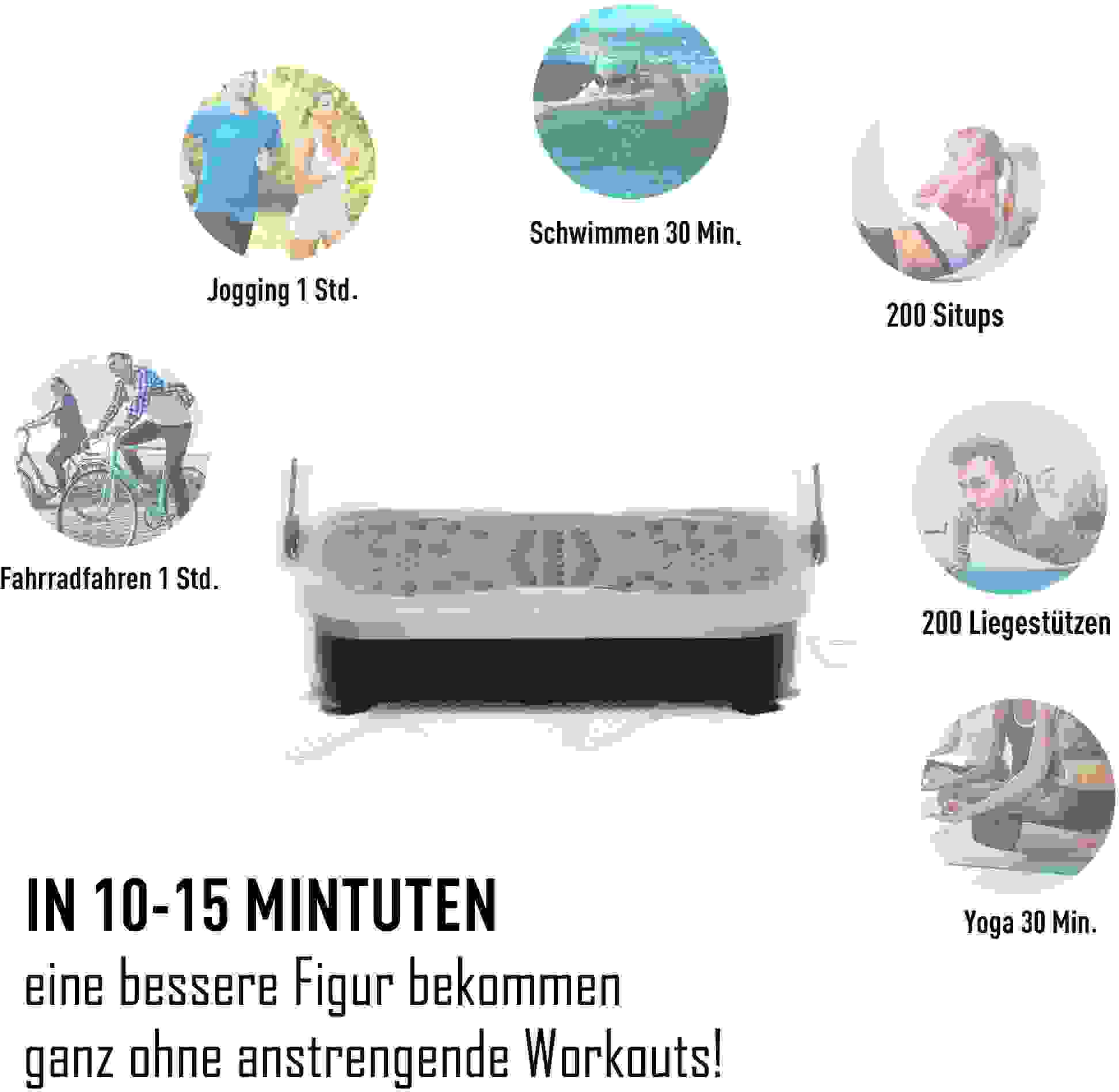 HOMdotCOM Fitness-Vibrationsplattform mit USB-Lautsprecher und Fernbedienung