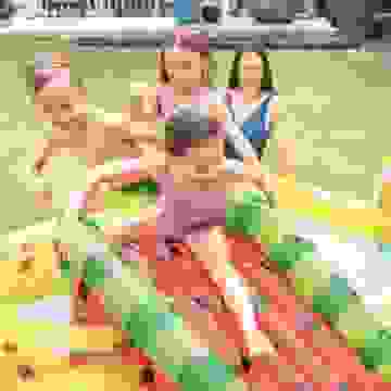 Intex Aufblasbarer Kinderpool - Obst - Mit Rutsche - 244 x 191 x 91 cm