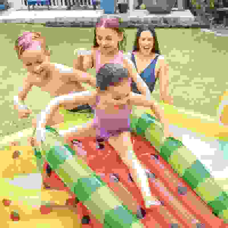 Intex Aufblasbarer Kinderpool - Obst - Mit Rutsche - 244 x 191 x 91 cm