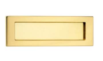 JUVA Briefeinwurf Messing Briefschlitz 280x90mm Postklappe nach innen öffnend Modell 5003