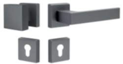 JUVA Drückergarnitur oder Fenstergriff PUSH aus Aluminium anthrazit