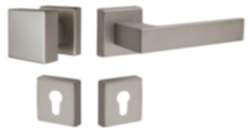 JUVA Drückergarnitur PUSH aus Aluminium vernickelt matt