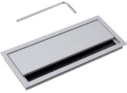 Kabeldurchlass EXIT G11 ECO aus Aluminium silber mit Bürstendichtung