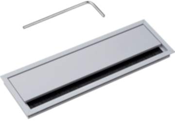 Kabeldurchlass EXIT G11 ECO aus Aluminium silber mit Bürstendichtung