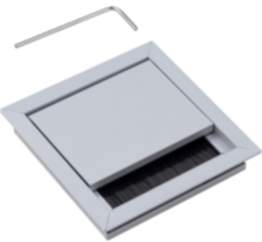 Kabeldurchlass EXIT G11 ECO aus Aluminium silber mit Bürstendichtung