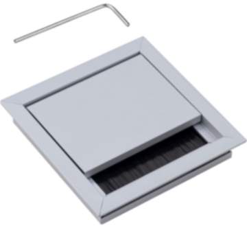 Kabeldurchlass EXIT G11 ECO aus Aluminium silber mit Bürstendichtung