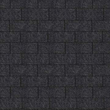 Karibu | Dachschindeln Rechteck | schwarz 3 qm