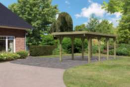 Karibu | Einzelcarport Classic 2 Variante A