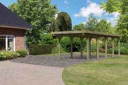 Karibu | Einzelcarport Classic 3 Variante A
