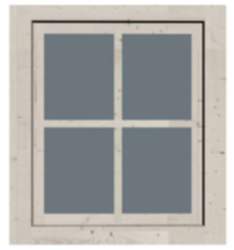 Karibu | Fenster (Dreh/Kipp) 28mm | elfenbeinweiß
