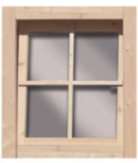 Karibu | Fenster (Dreh/Kipp) 28mm | naturbelassen