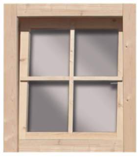Karibu | Fenster (Dreh/Kipp) 28mm | naturbelassen