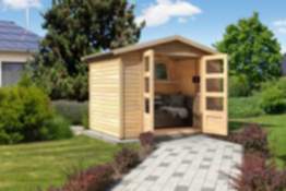 Karibu Gartenhaus Amberg 4 naturbelassen 242 × 242 cm