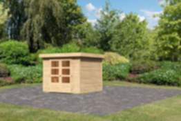Karibu | Gartenhaus "Askola 3,5" | naturbelassen