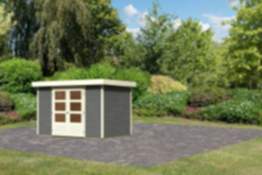 Karibu | Gartenhaus "Askola 4" | ohne Dachpappe | terragrau