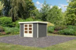Karibu | Gartenhaus "Askola 5" | ohne Dachpappe | terragrau
