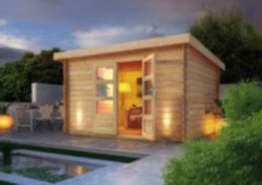 Karibu | Gartenhaus "Bastrup 7" | naturbelassen