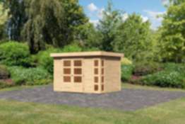 Karibu | Gartenhaus "Kerko 4" | naturbelassen