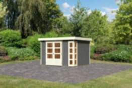 Karibu | Gartenhaus "Kerko 5" | ohne Dachpappe | terragrau