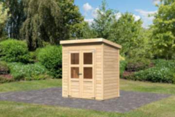 Karibu Gartenhaus Merseburg 2 naturbelassen 178 x122 cm