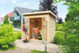 Karibu Gartenhaus Merseburg 3 naturbelassen 208 x 150 cm