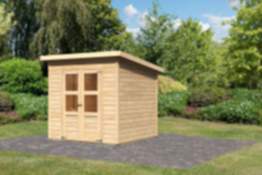 Karibu Gartenhaus Merseburg 4 naturbelassen 208 x 210 cm