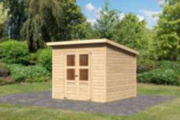 Karibu Gartenhaus Merseburg 6 naturbelassen 238 x 240 cm