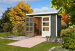 Karibu | Gartenhaus "Stockach 4" terragrau