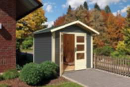 Karibu Gartenhaus Talkau 4 terragrau 240 x 240 cm