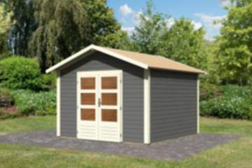 Karibu Gartenhaus Talkau 8 terragrau 300 x 300 cm