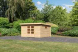 Karibu | Gartenhaus "Trittau 5" | naturbelassen