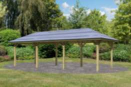 Karibu Pavillon Perida 2 kesseldruckimprägniert mit Verlängerung