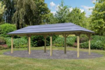 Karibu Pavillon Perida 2 kesseldruckimprägniert mit Verlängerung