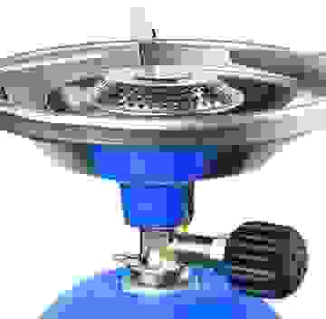 Kemper Gasherd mit Windschutz 1200 Watt Blau Excl.