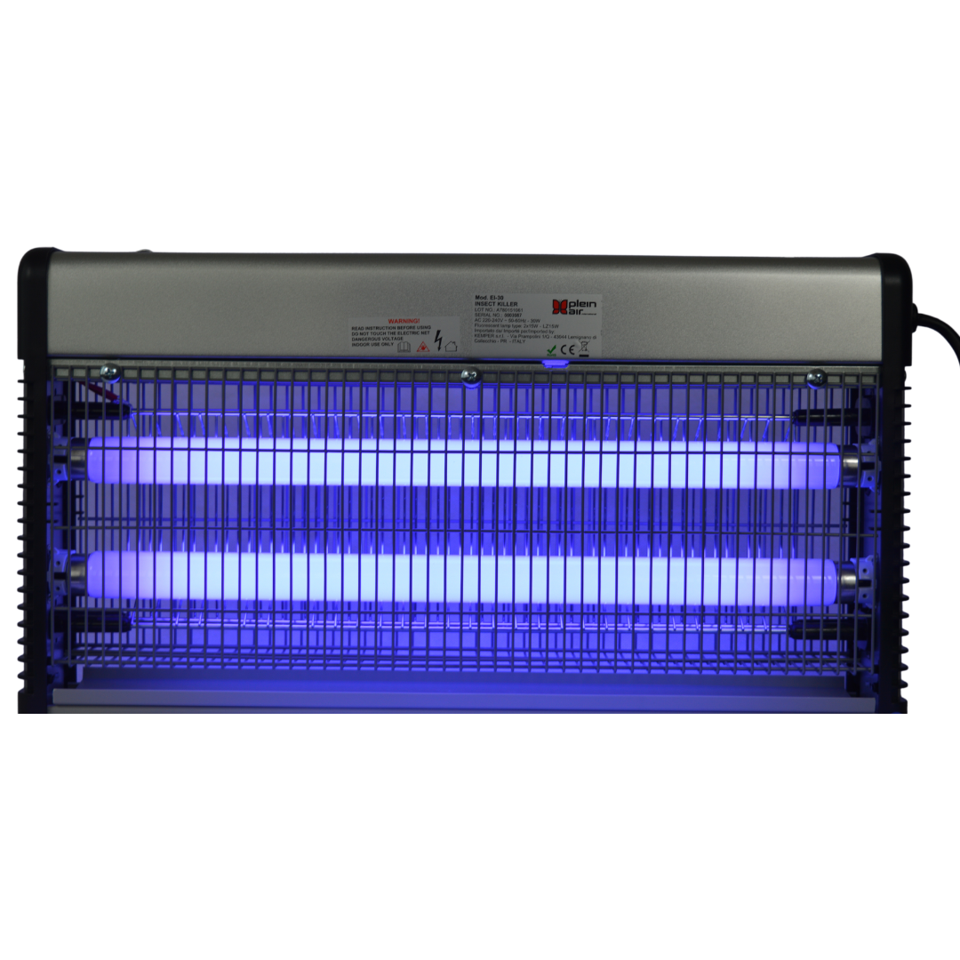 Kemper Insektenvernichter - 2 Lampen - 15W - 3000V - Mit herausnehmbarer Insektenwanne
