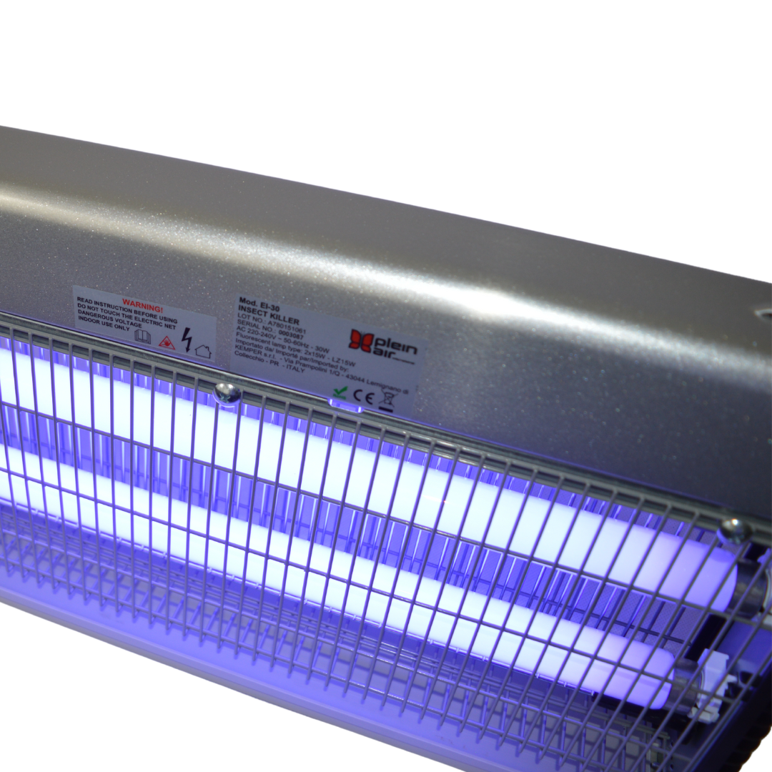 Kemper Insektenvernichter - 2 Lampen - 15W - 3000V - Mit herausnehmbarer Insektenwanne