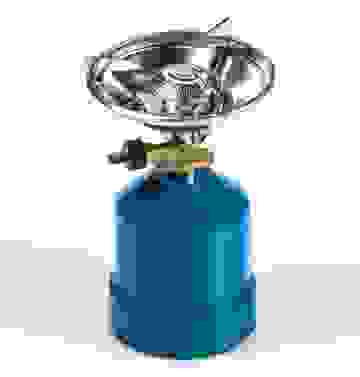 Kemper Kunststoff-Gasherd mit Windschutz 2050W - Blau