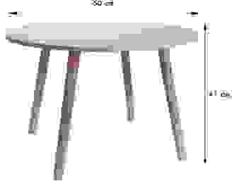 KidCollection SET - 2x Kinderhocker und Kindertisch - Weiß