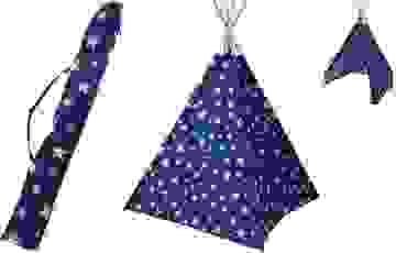 KidCollection Tipi-Zelt - 103 x 103 x 160 cm - Blau/Weiß