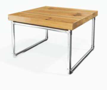 Klemp Industrial Kaffeetisch Gestell Villach Silber