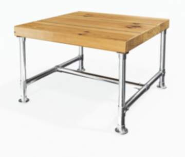 Klemp Industrial Kaffeetisch Gestell Wien Silber