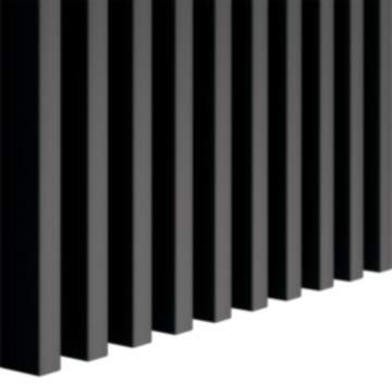 KLEMP MINI Lamellenwand aus MDF 16x30 mm, 31 Stück LA113 Schwarze Matte