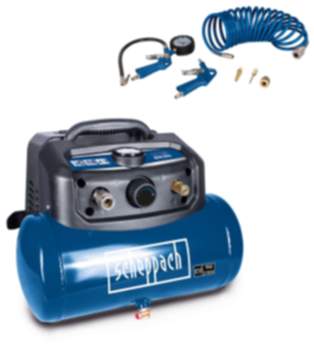 Kompressor HC06 scheppach - 220-240V 50Hz 1200W - 6L Neuware