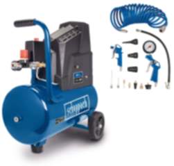 Kompressor HC30o Scheppach - 8bar | 24 L | ölfrei | 200l/min | inkl. 5