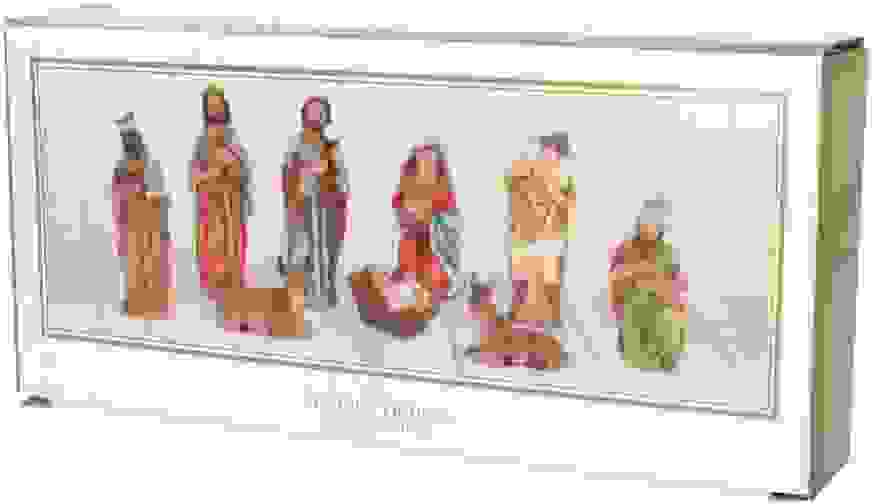Krippenfiguren - Weihnachtsfiguren für die Krippe - Set mit 9 Stück