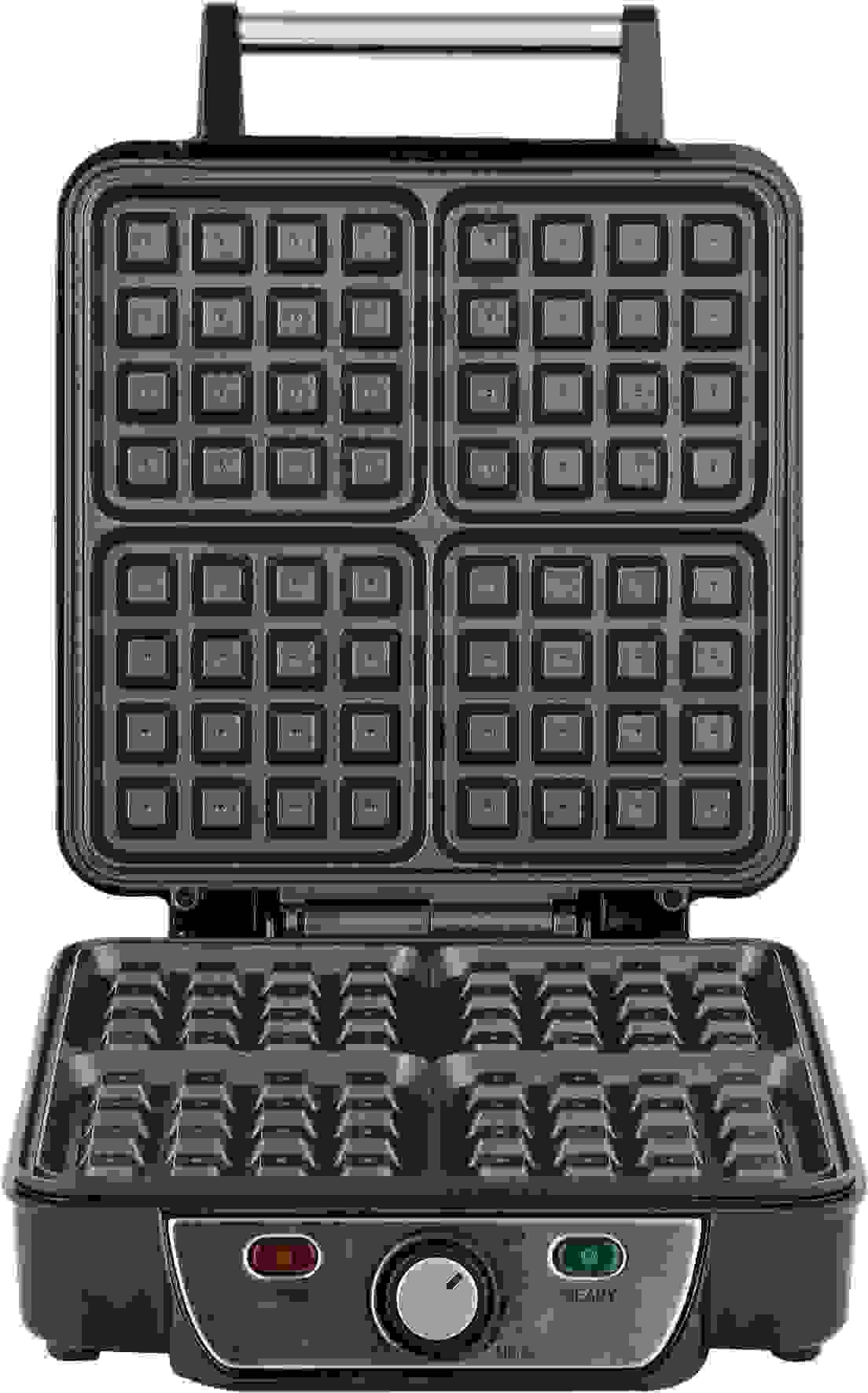 LUND Waffeleisen - 1100W - 4 Waffeln - Antihaftbeschichtung