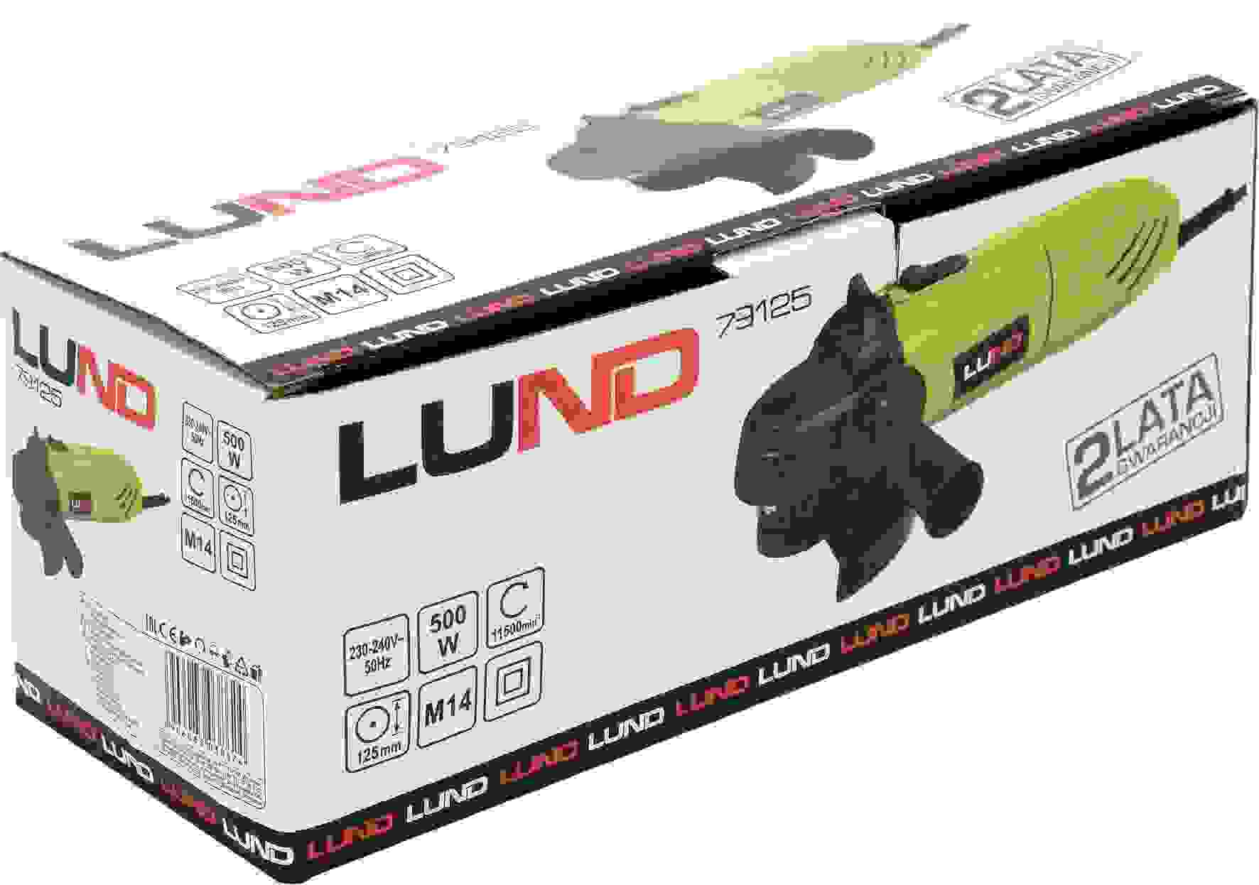 LUND-Winkelschleifer - 500W - 125mm - 230V