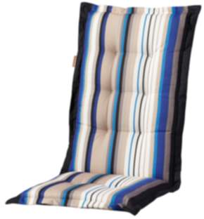Madison Gartenmöbelauflage Putar blau Hochlehner Kissen Auflage 1230x500x80 mm