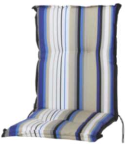 Madison Gartenmöbelauflage Putar blau Niederlehner Kissen Auflage 1100x500x80 mm